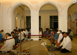 First community prayers held inside the facility (2007). Photo: ISBCC Facebook Page.