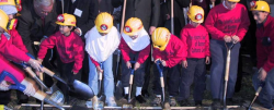 Groundbreaking ceremony of the ISBCC (2002). Photo: MassMoments.