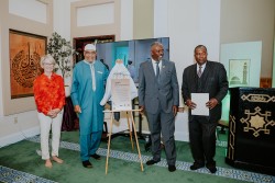 From Left - Alison Quirk, Embrace Boston, Director; Imam Abdullah Faaruuq, Mosque for the praising of Allah; Rev Jeffrey Brown, Embrace Boston, co-chair and co-founder; and Rev Miniard Culpepper, Boston City Councilor (District 7)